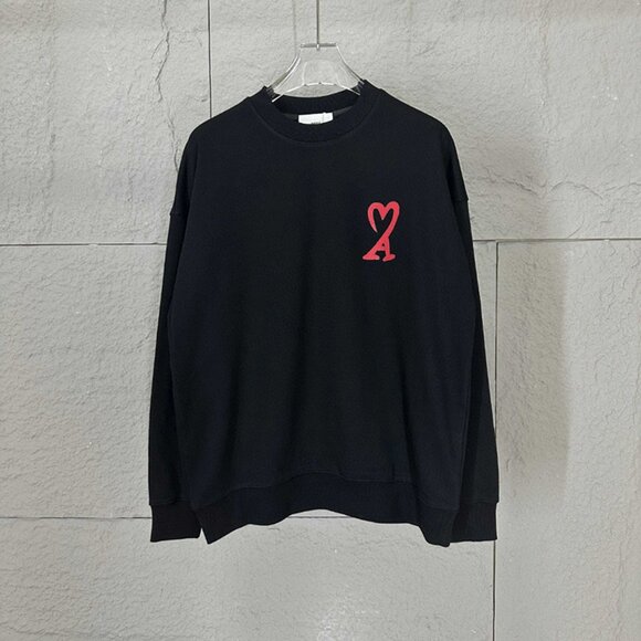Ami Crew Neck Long Sleeve Sweatshirt
